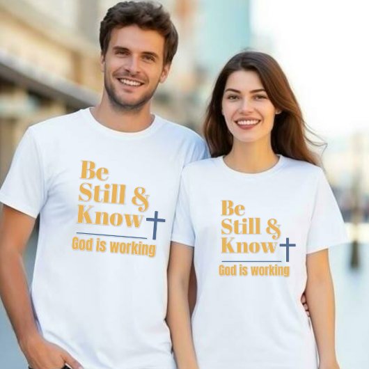 神は働いている 安らぎを知る ユニセックス Tシャツ
