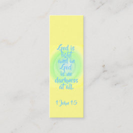 神は光であり、神の内は全く闇ではない スキニー名刺