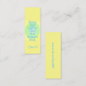 神は光であり、神の内は全く闇ではない スキニー名刺 (正面/裏面)