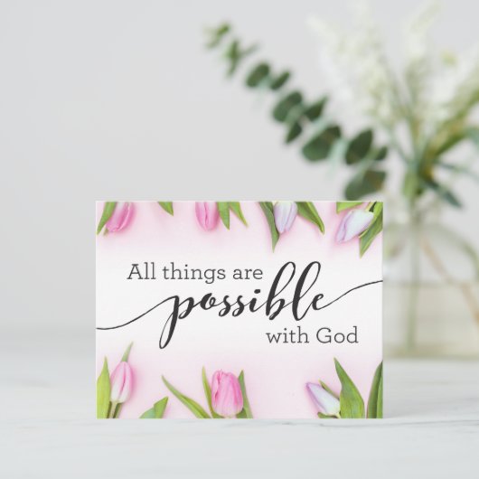 神は全てのことを可能にする ポストカード (スタンド正面)