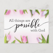 神は全てのことを可能にする ポストカード (正面)