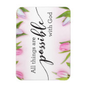 神は全てのことを可能にする マグネット (縦)