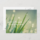 神は全ての必要聖書の聖句を与える引用文 ポストカード (正面/裏面)