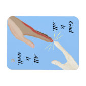 神は全て、エネルギー、人種数々のの手の磁石 マグネット (横)