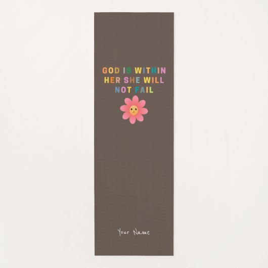 神は内に在りて彼女は必ず失敗する ヨガマット (正面)
