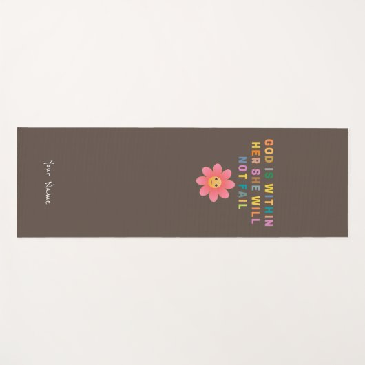 神は内に在りて彼女は必ず失敗する ヨガマット (正面(横))