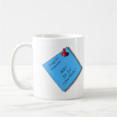 神は制御メモにあります コーヒーマグカップ (左)