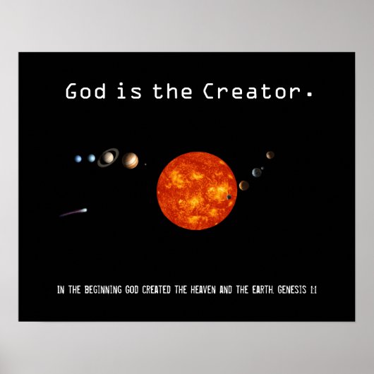 神は創造主の制太陽の度である – ポスター (正面)