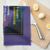 神は可能である |エペソ3:20クリスチャン キッチンタオル (四つ折り)