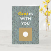 神は君と共にいる カード (黄色い花)