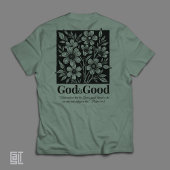 神は善いお花の聖書 励ましの言葉 トライブレンドTシャツ