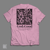 神は善いお花の聖書 励ましの言葉 トライブレンドTシャツ