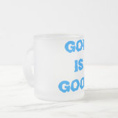 神は善し フロストグラスマグカップ (正面左)