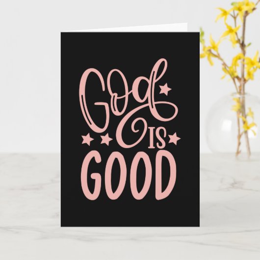 神は善なり カード (黄色い花)