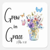 神は善なり スクエアシール (正面)