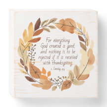 神は善を造られた | 感謝祭リース | ナチュラル