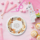 神は善を造られた | 感謝祭リース | ナチュラル ペーパープレート (パーティー)