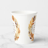 神は善を造られた | 感謝祭リース | ナチュラル 紙コップ (右)