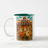 神は変種2を賛美します ツートーンマグカップ (左)