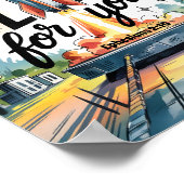 神は大きな計画を持っているクリスチャン子供部屋ウォールアート ポスター (角)