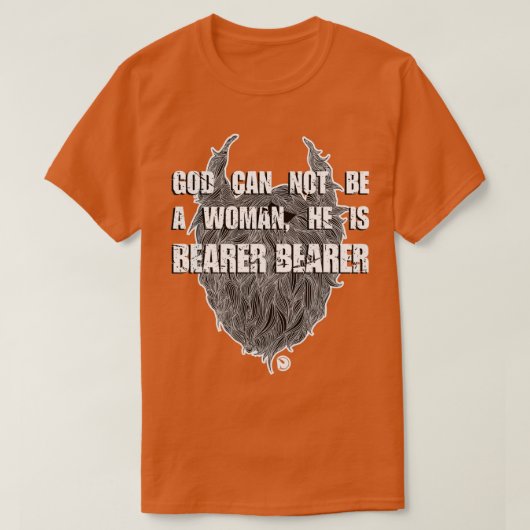 神は女にはなれぬ Tシャツ (デザイン正面)