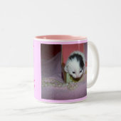 神は子ネコにxtraの菓子をしました! ツートーンマグカップ (正面右)