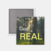 神は実在スピリチュアル – 宗教の冷蔵庫 マグネット (正面/裏面)