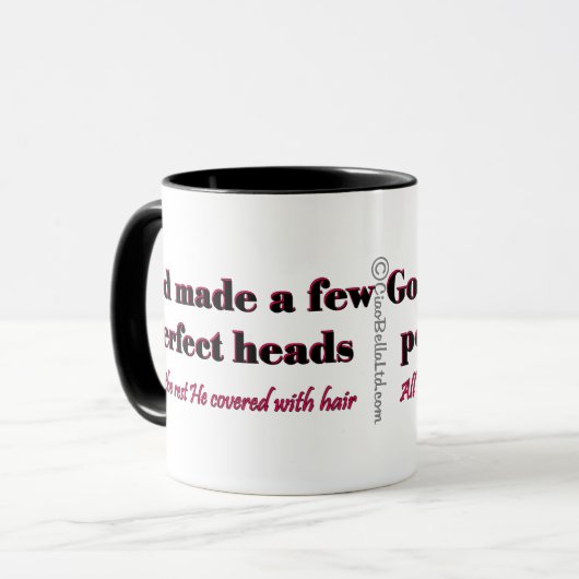 神は少数の完全な頭部を作りました マグカップ (正面左)