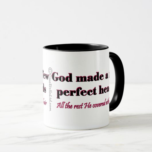 神は少数の完全な頭部を作りました マグカップ (正面右)