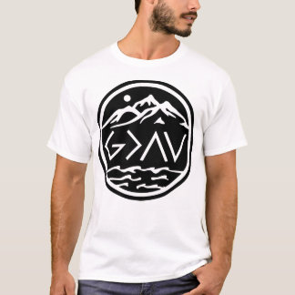神は山よりも谷よりも偉大なり Tシャツ