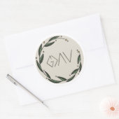 神は山素晴らしと谷と同じ ラウンドシール (封筒)