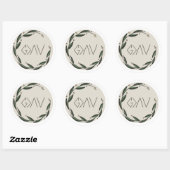 神は山素晴らしと谷と同じ ラウンドシール (シート)