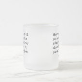 神は希望、喜びおよび平和ロマンの15:13を与えるように フロストグラスマグカップ (中央)