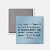 神は希望、喜びおよび平和ロマンの15:13を与えるように マグネット (正面/裏面)