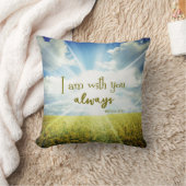 神は常にあなたと共にある聖書の聖句引用文 クッション (ブランケット)