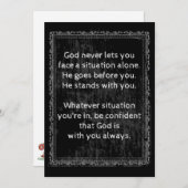 神は常にあなた方と共にあり、決して一人ではない シーズンカード (正面/裏面)