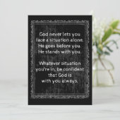 神は常にあなた方と共にあり、決して一人ではない シーズンカード (スタンド正面)