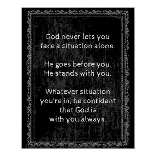 神は常にあなた方と共にあり、決して一人ではない ポスター (正面)