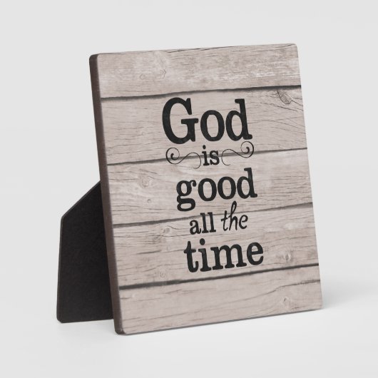 神は常にイーゼルの歯垢が良い フォトプラーク (正面)