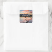 神は常に唯一のSqで感動的ある スクエアシール (バッグ)