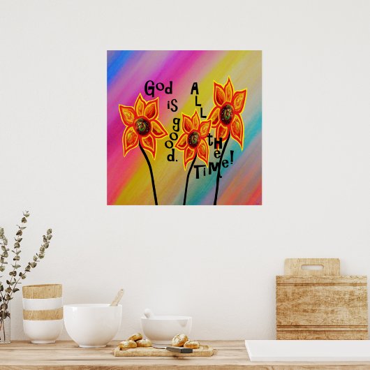 神は常に善である ポスター (キッチン)