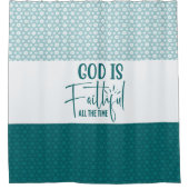 神は常に忠実なシャワーカーテン シャワーカーテン (正面)