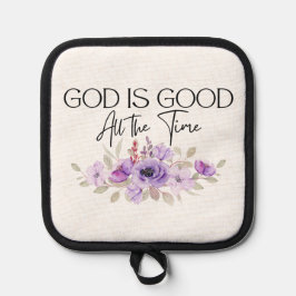 神は常に良いクリスチャンの引用文花 鍋敷き