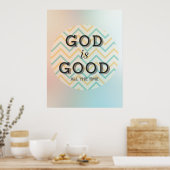 神は常に良いポスターで感動的ある ポスター (キッチン)