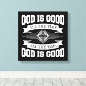 神は常に良い – クリスチャン キャンバスプリント (インサイチュ (ウッドフロア))