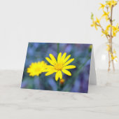 神は平和を与えるように(中) カード (黄色い花)