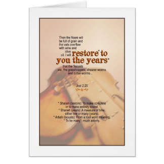神は年- Joelの2:25 --を元通りにします