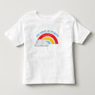 神は彼の約束のキリスト教の幼児のTシャツを保ちます トドラーTシャツ
