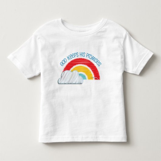 神は彼の約束のキリスト教の幼児のTシャツを保ちます トドラーTシャツ (正面)