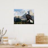 神は彼の翼でカバーする詩篇91 ポスター (キッチン)